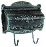 Floral Horizontal Wall Mount Mailbox Floral Horizontal Wall Mount Mailbox