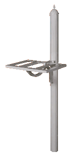 Richland Direct Burial Mailbox Post w/ Double Mounting Plate Richland Direct Burial Mailbox Post w/ Double Mounting Plate